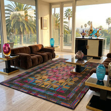 Load image into Gallery viewer, 1980s Gorgeous Geometric Italian Woolen Rug by Missoni for T&amp;J Vestor Madinteriorart by Maden
