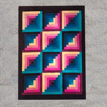 Load image into Gallery viewer, 1980s Gorgeous Geometric Italian Woolen Rug by Missoni for T&amp;J Vestor Madinteriorart by Maden
