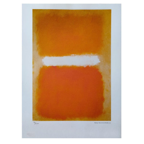 1980s Gorgeous Mark Rothko Limited Edition Lithograph Madinteriorart by Maden