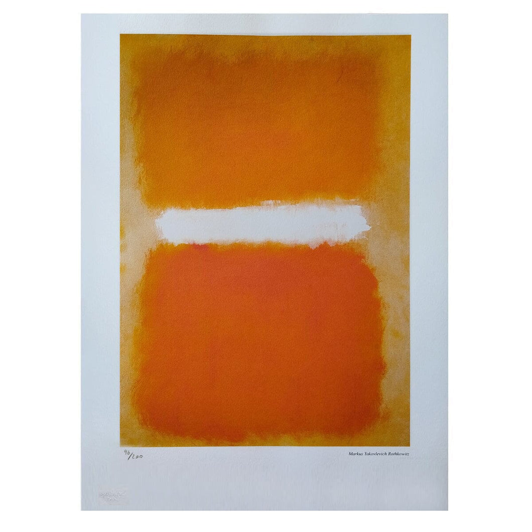 1980s Gorgeous Mark Rothko Limited Edition Lithograph Madinteriorart by Maden