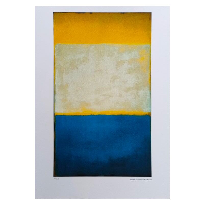 1980s Gorgeous Mark Rothko Limited Edition Lithograph Madinteriorart by Maden