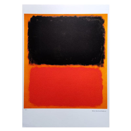 1980s Original Gorgeous Mark Rothko Limited Edition Lithograph Madinteriorart by Maden