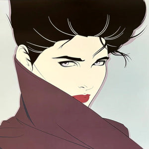 1980s Original Gorgeous Patrick Nagel "The Book" Art Poster. Madinteriorart by Maden