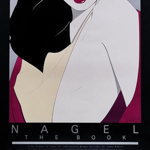 1980s Original Gorgeous Patrick Nagel "The Book" Lithograph. Made in U.S.A. Madinteriorart by Maden