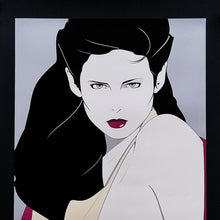 Load image into Gallery viewer, 1980s Original Gorgeous Patrick Nagel &quot;The Book&quot; Lithograph. Made in U.S.A. Madinteriorart by Maden
