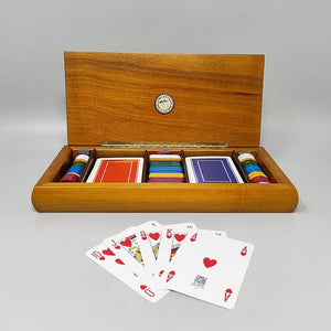 1980s Original Gorgeous Playing Cards Box by Piero Fornasetti in Excellent condition. Made in Italy Madinteriorart by Maden