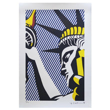 Load image into Gallery viewer, 1980s Original Stunning Roy Lichtenstein &quot;I Love Liberty&quot; Limited Edition Lithograph Madinteriorart by Maden
