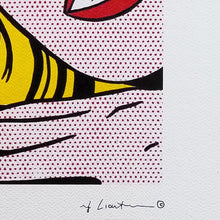 Load image into Gallery viewer, 1980s Original Stunning Roy Lichtenstein &quot;Smile Girl&quot; Limited Edition Lithograph Madinteriorart by Maden
