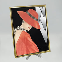 Load image into Gallery viewer, 1980s Pair Of Framed Prints &quot;Glam Girl&quot; by Ferraro. Made in U.S.A. Madinteriorart by Maden
