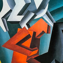 Load image into Gallery viewer, 1990s (1994) Fortunato Depero, "Solidità di Cavalieri Erranti" Futurist Exhibition Poster Madinteriorart by Maden
