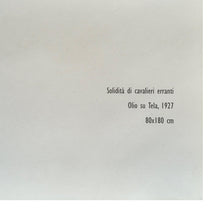 Load image into Gallery viewer, 1990s (1994) Fortunato Depero, "Solidità di Cavalieri Erranti" Futurist Exhibition Poster Madinteriorart by Maden
