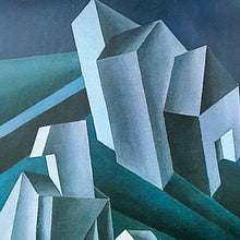Load image into Gallery viewer, 1990s (1994) Fortunato Depero, "Solidità di Cavalieri Erranti" Futurist Exhibition Poster Madinteriorart by Maden

