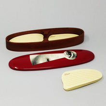 Load image into Gallery viewer, 1990s Astonishing Red Fornasetti Wood Box signed Fornasetti. Made in Italy Madinteriorart by Maden

