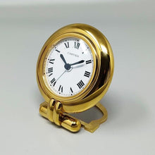 Load image into Gallery viewer, 1990s Gorgeous Cartier alarm clock pendulette &quot;Colisee&quot;. Made in France Madinteriorart by Maden
