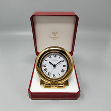 Load image into Gallery viewer, 1990s Gorgeous Cartier alarm clock pendulette &quot;Colisee&quot;. Made in France Madinteriorart by Maden
