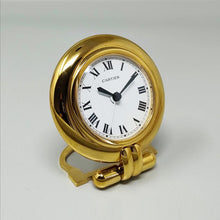 Load image into Gallery viewer, 1990s Gorgeous Cartier alarm clock pendulette &quot;Colisee&quot;. Made in France
