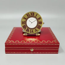 Load image into Gallery viewer, 1990s Gorgeous Cartier Alarm Clock Pendulette. Made in France. Madinteriorart by Maden

