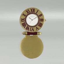 Load image into Gallery viewer, 1990s Gorgeous Cartier Alarm Clock Pendulette. Made in France. Madinteriorart by Maden
