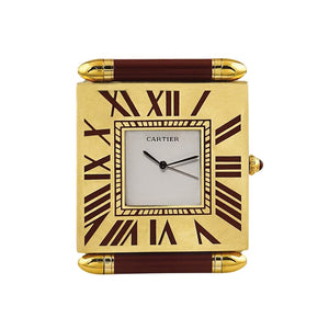 1990s Gorgeous Cartier Alarm Clock Pendulette. Made in Swiss Madinteriorart by Maden