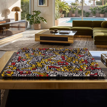 Load image into Gallery viewer, 1990s Pop Art Keith Haring Serving Tray by Café des Arts. Made in Italy Madinteriorart by Maden
