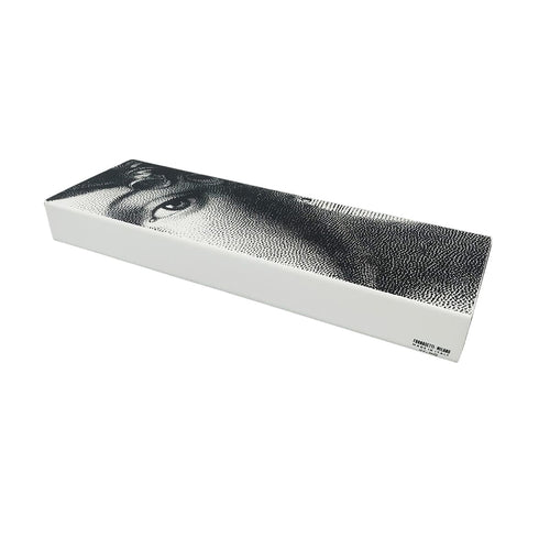2000s Astonishing Black and White Fornasetti Box signed Fornasetti. Made in Italy Madinteriorart by Maden