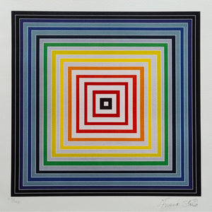 2000s Stunning Frank Stella (After) "Lettre Sur Les Aveugles" Limited Edition Lithograph by Adagp-Paris Madinteriorart by Maden