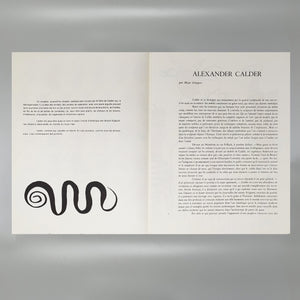 Alexander Calder "Derriere Le Miroir" n. 156 with Seven Lithographs by Maeght Editeur. Madinteriorart by Maden