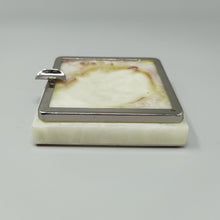 Load image into Gallery viewer, Mid-Century Modern Italian Onyx and Chrome Table Lighter &amp; Ashtray Smoking Set, 1960 Madinteriorart by Maden
