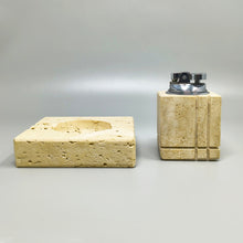 Load image into Gallery viewer, Rare 1970s Travertine Smoking Set by Enzo Mari for Fratelli Mannelli Madinteriorart by Maden
