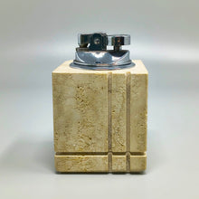Load image into Gallery viewer, Rare 1970s Travertine Smoking Set by Enzo Mari for Fratelli Mannelli Madinteriorart by Maden
