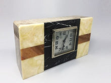 Load image into Gallery viewer, 1930s Astonishing Art Deco French Marble Clock Manufrance Madinteriorartshop by Maden
