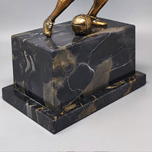 Load image into Gallery viewer, 1930s Gorgeous Art Deco Football - Soccer Player Bronze Sculpture. Made in Italy Madinteriorart by Maden
