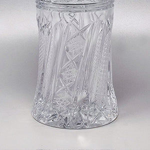 1950s Gorgeous Cut Crystal Cocktail Shaker. Made in Italy Madinteriorart by Maden