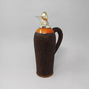 1950s Stunning Aldo Tura Pitcher in Brass and Wood, Made in Italy Madinteriorart by Maden