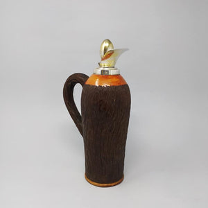1950s Stunning Aldo Tura Pitcher in Brass and Wood, Made in Italy Madinteriorart by Maden