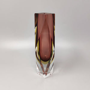 1960s Astonishing Antique Pink Vase By Flavio Poli for Seguso. Made in Italy Madinteriorart by Maden