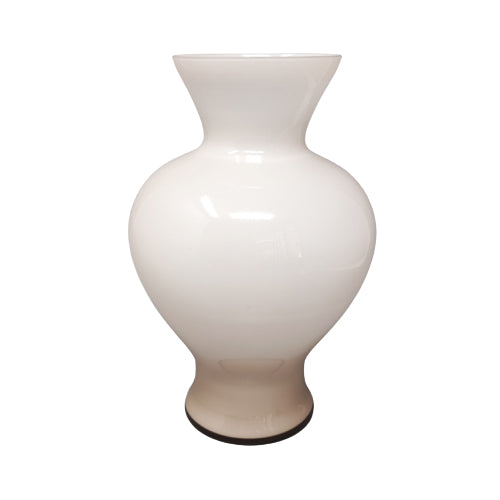 1960s Astonishing Beige Vase By Ca' Dei Vetrai in Murano Glass. Made in Italy Madinteriorart by Maden