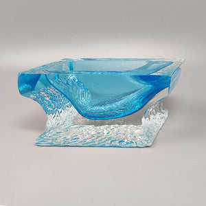 1960s Astonishing Blue Ashtray or Vide Poche By Flavio Poli for Seguso Madinteriorart by Maden