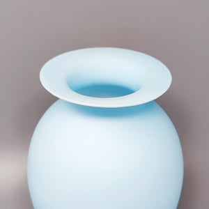 1960s Astonishing Blue Vase By Ca' Dei Vetrai in Murano Glass. Made in Italy Madinteriorart by Maden