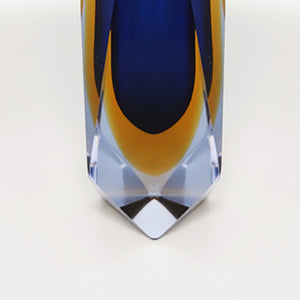 1960s Astonishing Blue Vase By Mandruzzato. Made in Italy Madinteriorart by Maden