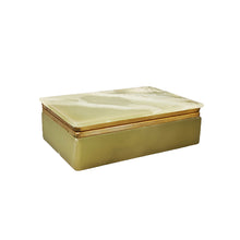 Load image into Gallery viewer, 1960s Astonishing Green Onyx Box. Made in Italy Madinteriorart by Maden
