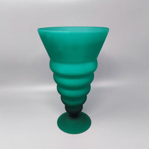 1960s Astonishing Green Vase in Murano Glass By Michielotto Madinteriorart by Maden