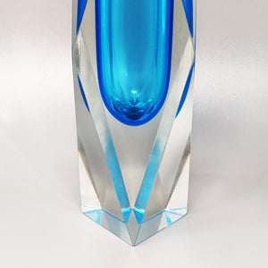 1960s Astonishing Rare Blue Vase By Flavio Poli for Seguso. Made in Italy Madinteriorart by Maden