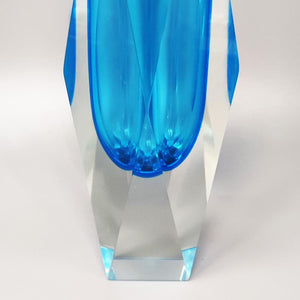 1960s Astonishing Rare Blue Vase By Flavio Poli for Seguso. Made in Italy Madinteriorart by Maden
