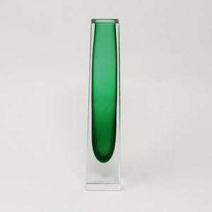 1960s Astonishing Rare Green Vase Designed By Flavio Poli for Seguso Madinteriorart by Maden