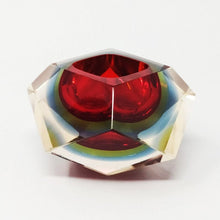 Load image into Gallery viewer, 1960s Astonishing Red and Blue Ashtray or Catchall By Flavio Poli for Seguso. Made in Italy Madinteriorart by Maden
