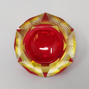 1960s Astonishing Red Ashtray or Vide Poche Designed By Flavio Poli for Seguso Madinteriorart by Maden