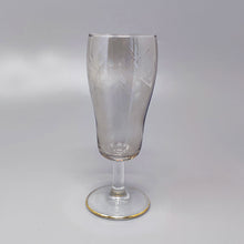 Load image into Gallery viewer, 1960s Astonishing Set of Six Crystal Glasses. Made in Italy Madinteriorart by Maden
