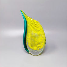 Load image into Gallery viewer, 1960s Astonishing Yellow and Green Vase by Rosenthal in Murano Glass. Made in Italy Madinteriorart by Maden
