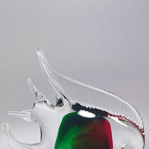 1960s Fish Sculpture in Murano Glass. Made in Italy Madinteriorart by Maden